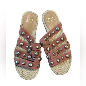5/$25 Marc Fisher fashion sandal with large silver studs size 7.5